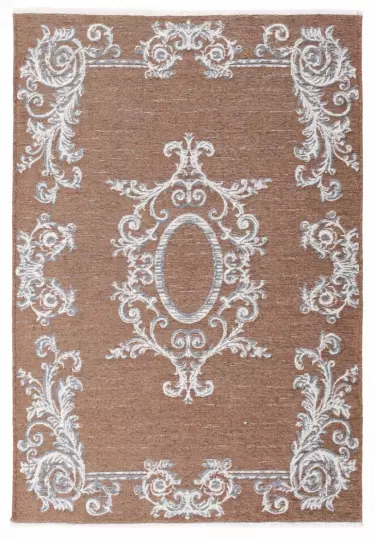 MORETTİ SİDE ÇİFT TARAFLI HALI 023-B MAVİ-KAHVE