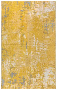 MORETTİ SİDE ÇİFT TARAFLI HALI 10407-F SARI-GRİ